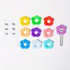 Multi-Color Flower-Shaped Silicone Keycap - Durable Key Protection Covers with Color-Coded, Easy-To-Install Keychain Organizer