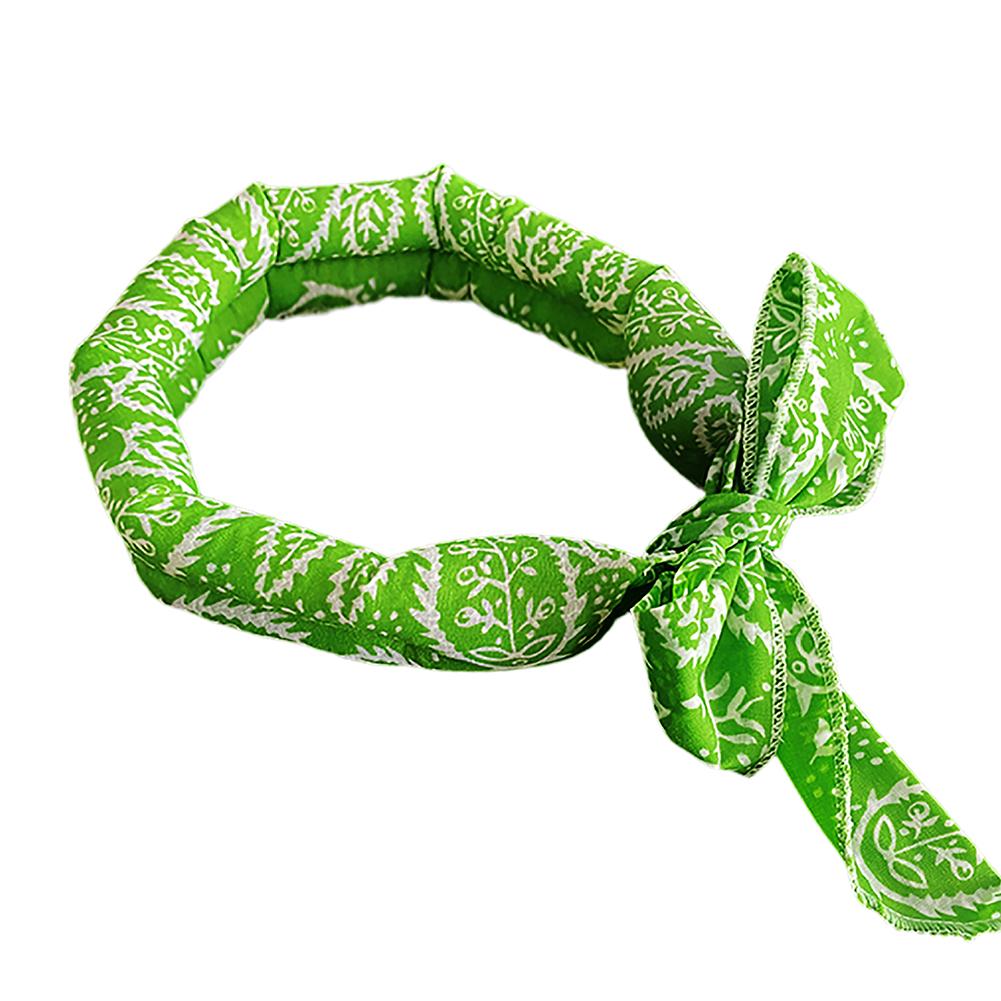 Écharpe Rafraîchissante d'Été pour Animaux de Compagnie Collier Glacé pour Chien Enveloppement Froid Respirant Bandana Rafraîchissant Instantané pour Promenade en Extérieur
