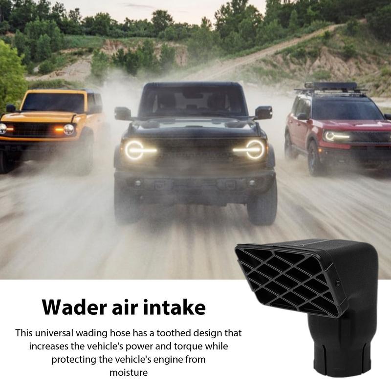 

Elbow Snorkel Head, Wider Thicker Ram Air Kit Impact High Temperature Resistant For Off Road Vehicle чёрный