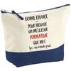 Pochette D'un Formateur Ça N'existe Pas | Idée Cadeau Pour Collègue Travail Retraite Trousse Grand Format Maquillage Toilette
