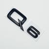 3D ABS Numbers Letters Q2 Q3 Q4 Q5 Q6 Q7 Q8 Emblem for 111a Q series Car Fender Trunk Rear Logo Sticker Black Silvera111