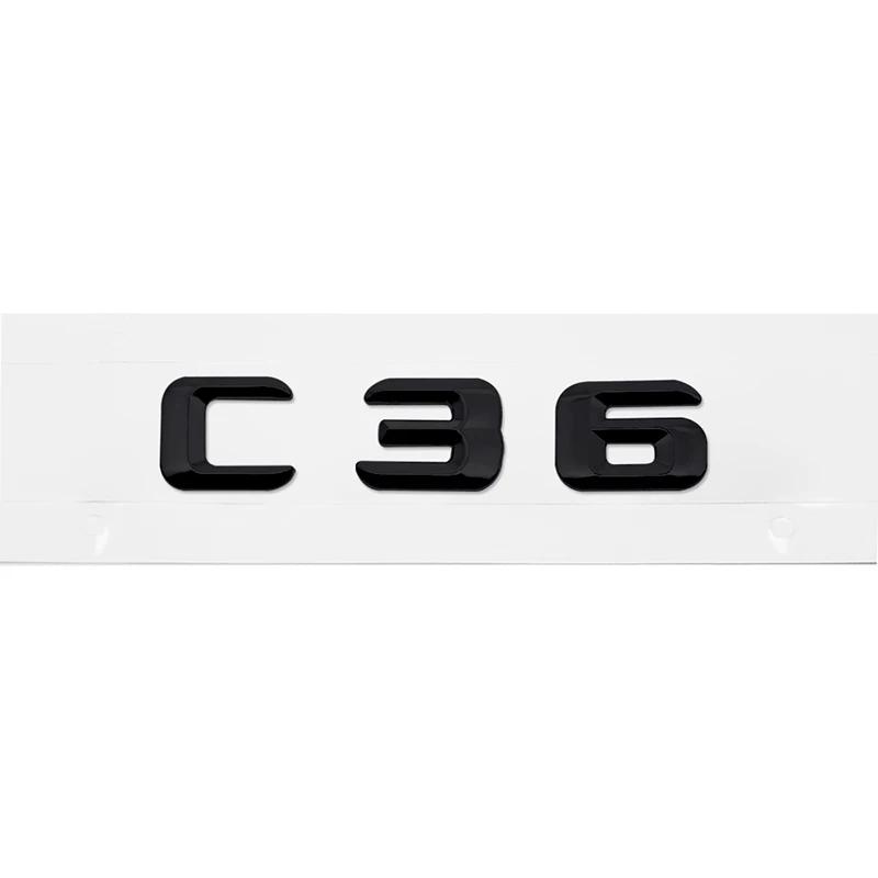 3D Car Tail Letter Stickers Badge for Mercedes Benz C Class C32 C36 C43 C55 C63 C180 C200 C220 C230 Auto Rear Trunk Emblem BA1