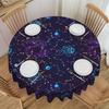 Round Universe Night Sky With Constellations Tablecloth 60 Inches Kitchen Dinning Table Cloth Spillproof  Table Cover