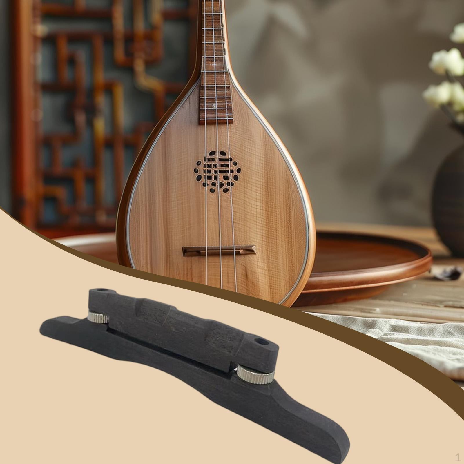Mandolin Bridge, Accessory for Precision Tuning and Exceptional Sound, Portable Instrument
