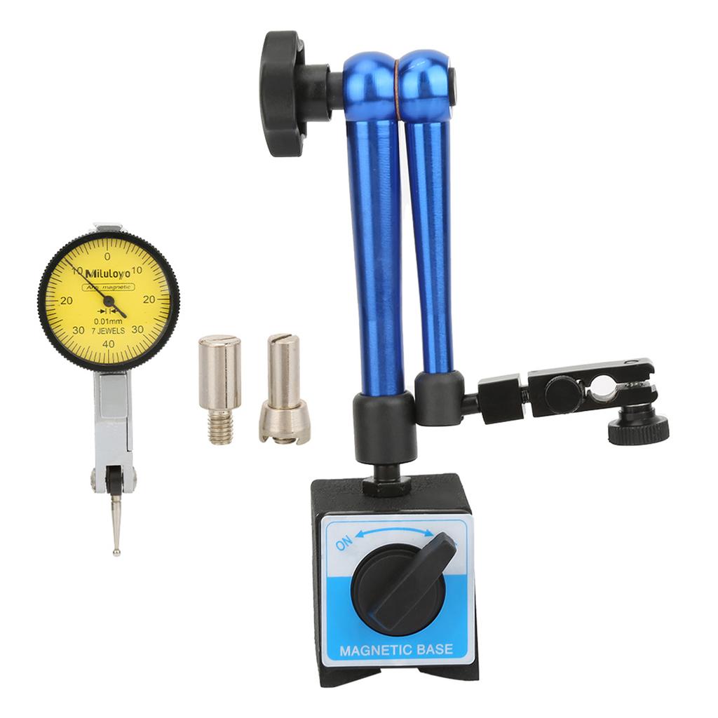Magnetic Flexible Base Holder Stand with  Test Indicator Gauge Blue Adjustable Magnetic Base Holder  Base Holder