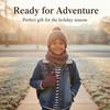 Europäisches & Amerikanisches Kinder Herbst/Winter Plus Samt Bommelmützen, Schal & Handschuhe Set
