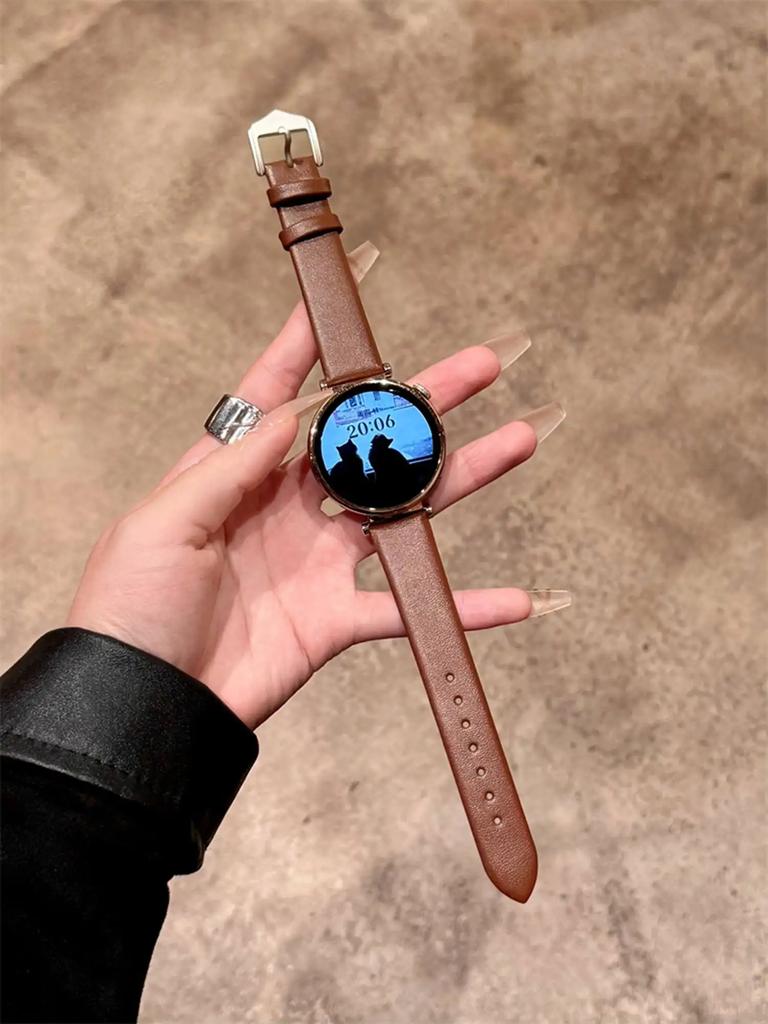 Bracelet minimaliste supérieur fin de 20 mm Pour Samsung Galaxy Watch 7 FE 5 Pro 4 6 classic 44mm 40mm bracelet à boucle en cuir bracelet sport
