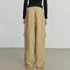 Chuyu Women's 2025 Autumn Loose-Fit Textured Workwear Banana Pants