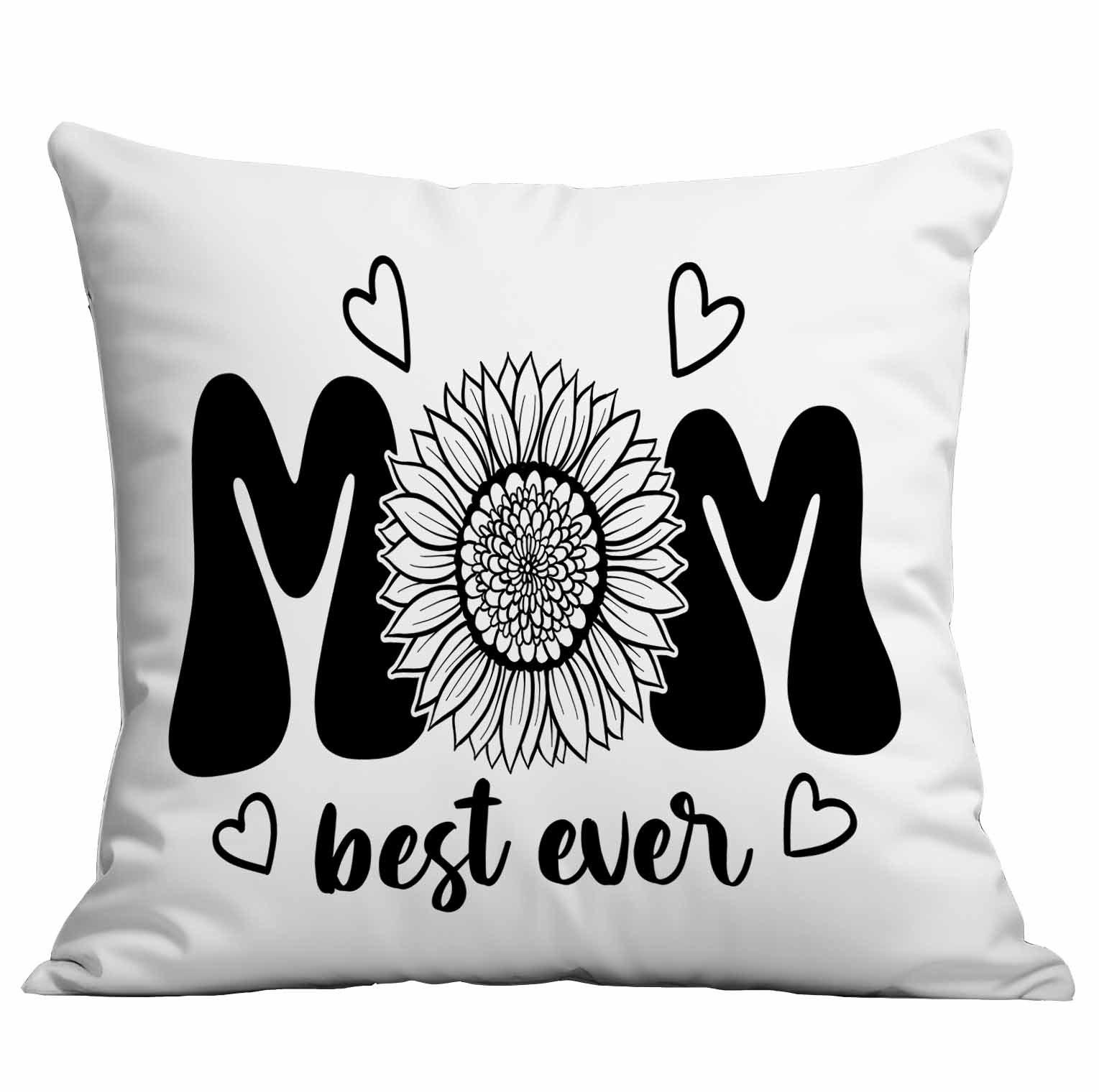 

Черно-белая наволочка на подушку ко Дню матери, буквы, короткий вельвет, с принтом, домашняя, декоративная наволочка на подушку 45 * 45Cm