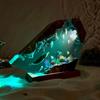Humpback Whale Jellyfish Epoxy Resin Night Light Ocean Encounter Diorama Desk Lamp Handmade Marine Art Sculpture Decor Kid Friendly Entertaining Fun