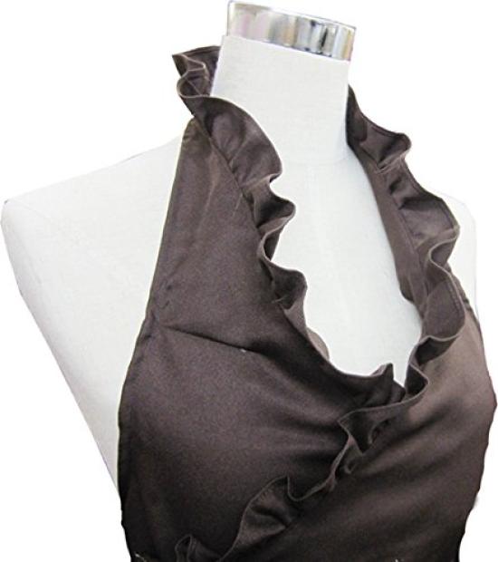 Cute and Stylish Frill Chocolate TO147 Women's Apron,