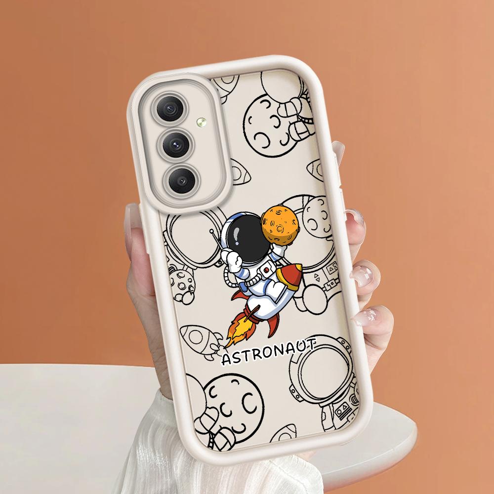 Weiches Silikon-Telefongehäuse mit quadratischem Leiterdruckmuster, vollständige Abdeckung, Kamera, stoßfestes Schutzgummigehäuse für Samsung