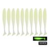 MEREDITH Easy Shiner Esca Morbida 50mm/0.88g & 65mm/1.52g & 75mm/2.4g & 100mm/4.8g 10 pezzi Classico Coda a T Luccio Persico JXS01