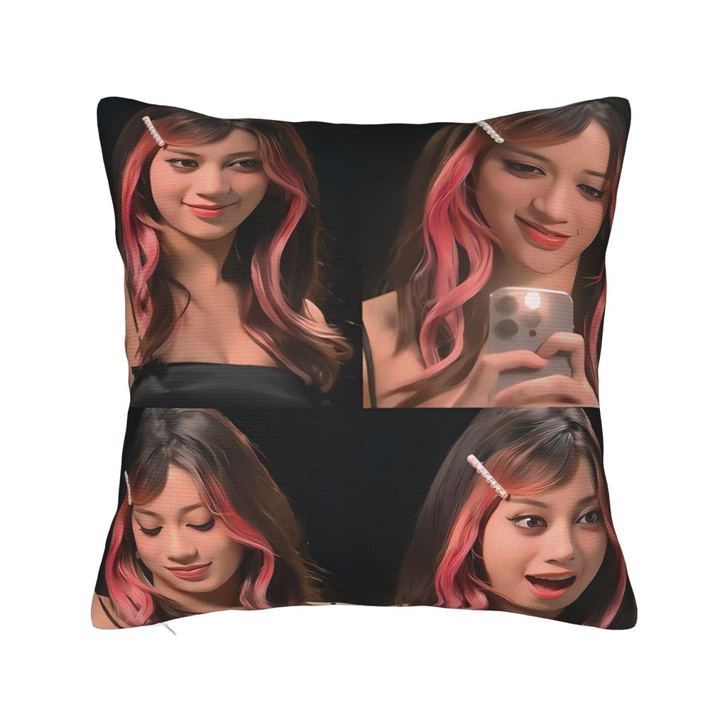 Katseye Kpop Music Girls Pillow Cover  Funny Pillow Case For Sofa Home Decoration Custom Cushion Cover Gift