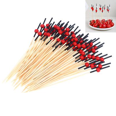 Heart-Shaped Bamboo Skewers Buffet Cake Fruit Fork Party Dessert Salad Bar