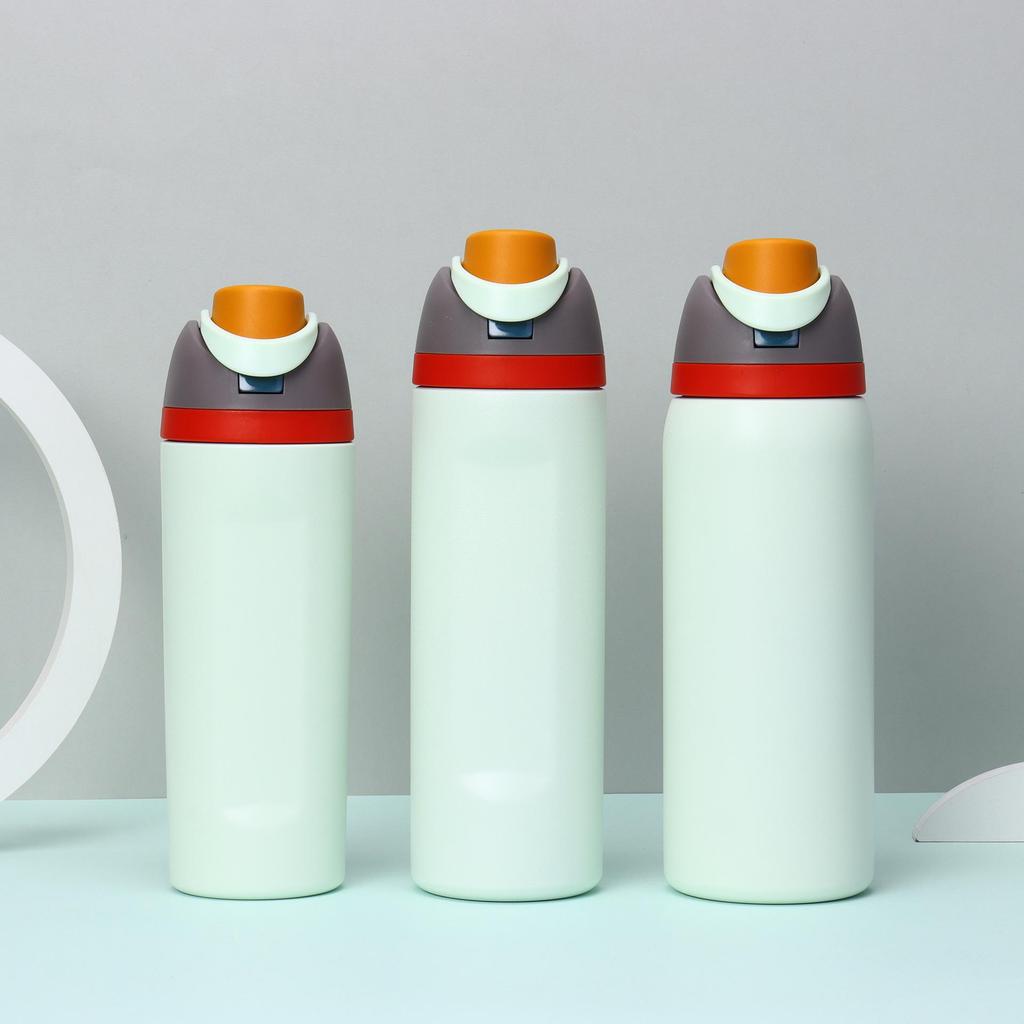 Stainless Steel Insulated Sports Water Bottle - Large Capacity, Portable, Direct Drink