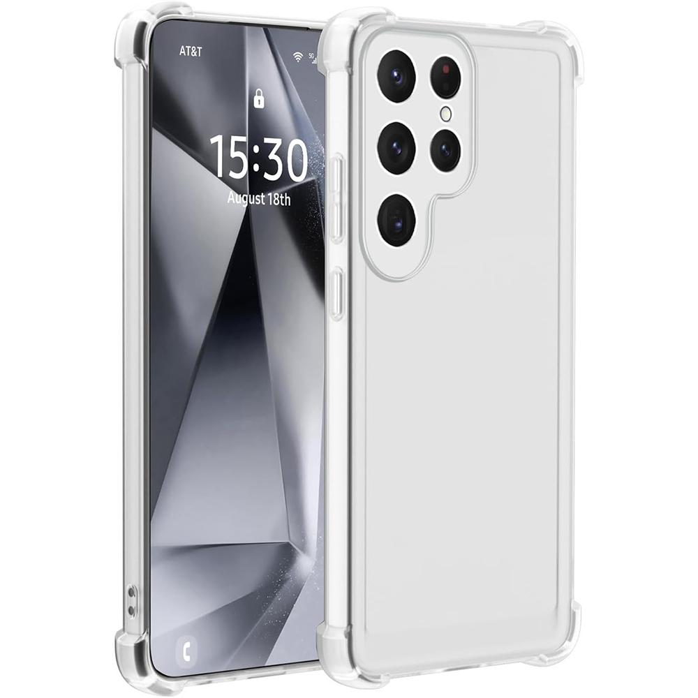 Starke stoßfeste Silikon-Weichhülle für Samsung Galaxy S25 S24 S23 S21 FE S22 Ultra Candy-Farbe Matt Klare Abdeckung S25Edge Hülle