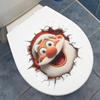 Holiday Window Clings PVC Wall-Breaking Santa Door Clings Holiday Glass Decals Decorations for Bathrooms Kitchens Bedrooms