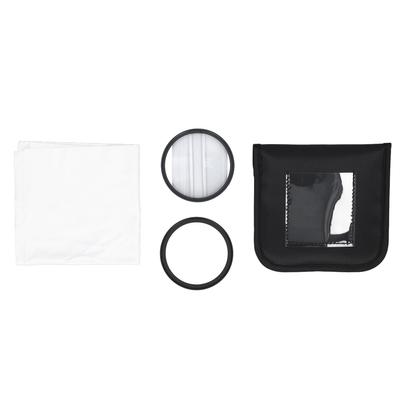 62mm Double Split Diopter Filter Glass Double Half Moon Blur Special Effects Filter for Mirrorless