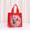 StoBag Santa Claus Christmas Gift Wrapping Bags Luxury Designer Bags Red Candy Holiday Tote Bags for Sweets Kids Party Gift Use