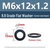 OIMG 8.8 Grade M6 High Strength Black Flat Washers