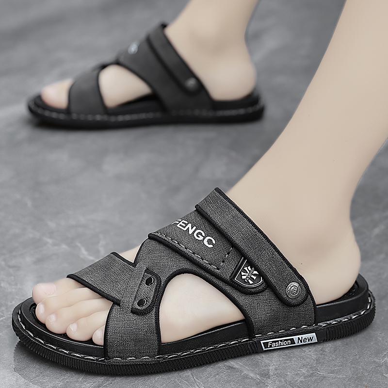 Mode Herrsandaler Tofflor Flatsandaler Skor för Män Tjock Sula Mjuka och Bekväma Halkfria Slitstarka Nya