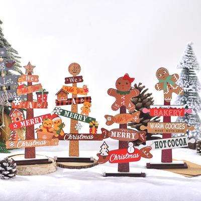 Wooden  Tabletop Decoration, Christmas, Rustic Style, Christmas Tree Decoration