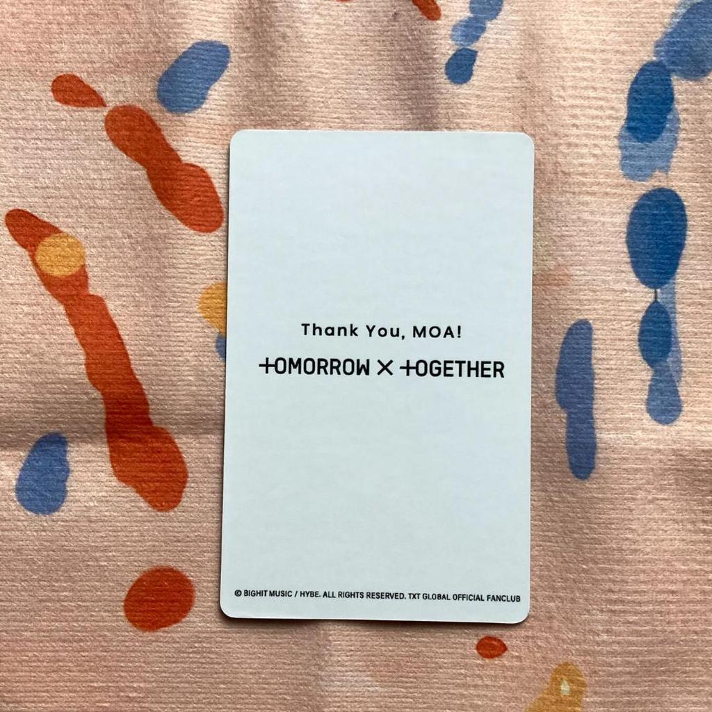 [USED] Yeonjun TXT 2021 Survey FC Member Exclusive Trading Card