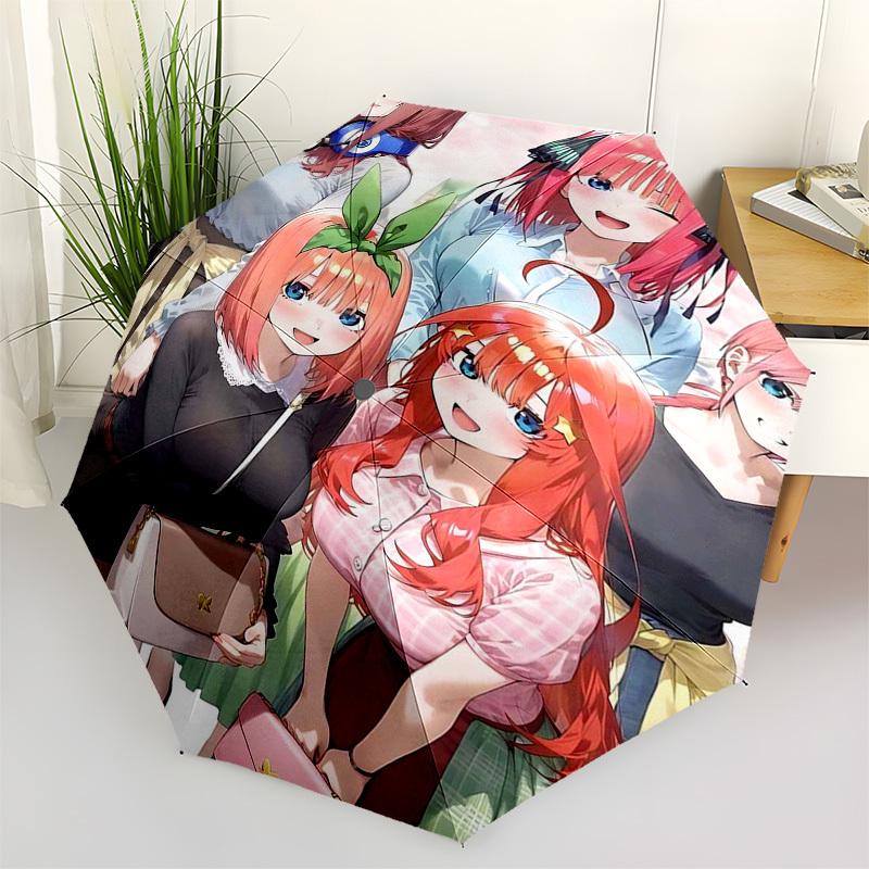 

1pc Anime Characters Outdoor Umbrella - Automatic Opening/Closing, Portable 3-Fold Design with 8-Bone Iron Frame - Perfect Gift for Fans, Travelers, D
