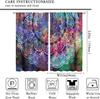 Galaxy Mandala Bedroom Curta - Boho Geometric Colorful Pattern - W42 * L45 Inches