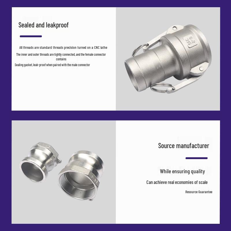 Stainless Steel Quick Snap Connector Type A/C, 304/201