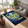 Leeds United Printed Crystal Velvet Rug Non‑Slip Crystal Velvet Carpet For Sofa Bedroom Indoor Home Decoration
