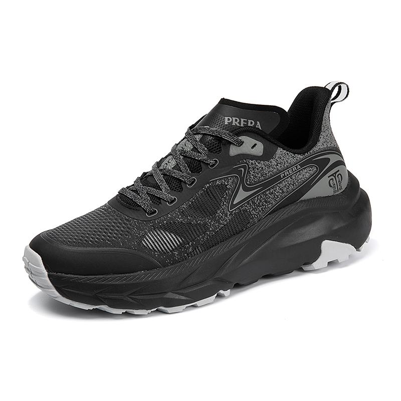 

Мужские кроссовки для бега сетчатые для джоггинга парные с амортизацией нескользящие роскошные кроссовки внедорожные дышащие тренировочные кроссовки для гонок уличные 45 чёрный