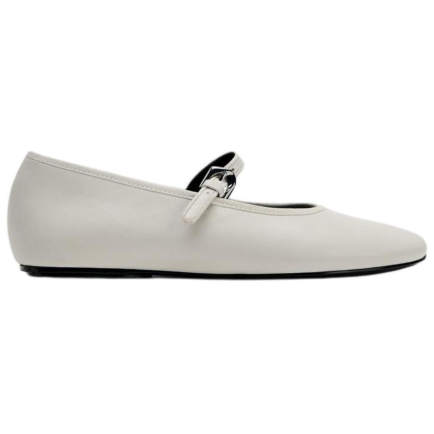 Zara Fashionable Casual Flats Women flats White 13527410