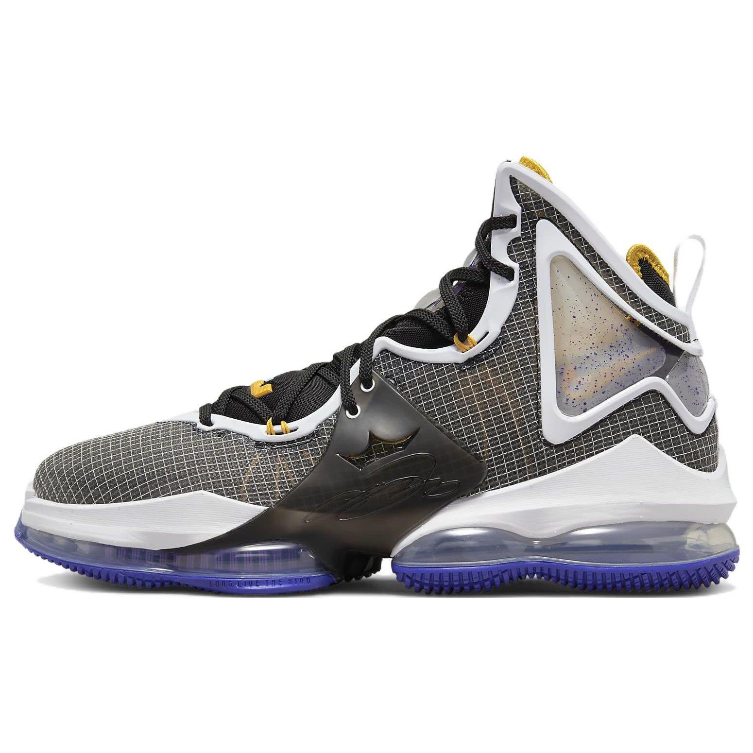 Nike LeBron 19 Men s Black White Purple Gold CZ0203-002 EU 42