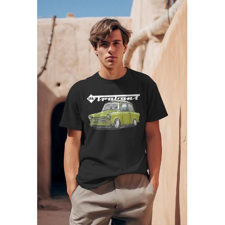 Unisex T-Shirt Featuring IFA Trabant In Panama Green, Perfect Gift For