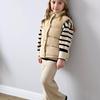 Thickened Corduroy Children's Vest Warm Casual Solid Color Jacket Boys Girls Autumn Spring Fashion Collar Waistcoat 1-10T