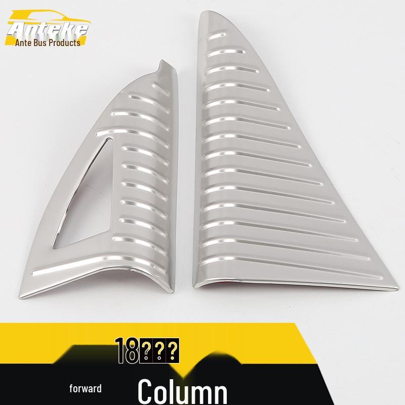 Stainless Steel Front Pillar Trim for 2018 Kia Sportage - A-Pillar Triangle Panel Decoration
