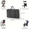 Foldable Wheelchair Bag Wear Resist Oxford Cloth Storage Bag Large Capacity Wheelchair Protective Cover for Folding Furniture