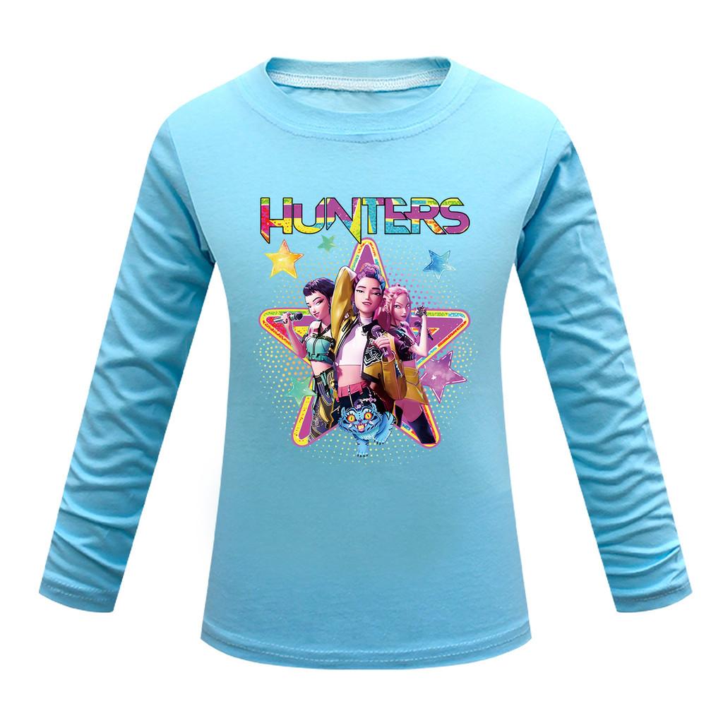 Kids Girls Anime Cartoon K-POP Printed Casual Long Sleeves T-Shirt Top