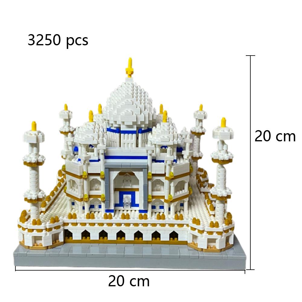 

Non-Toxic Knew Built Indian Taj Mahal Model Toys Micro Mini Building Blocks For Adults Assemble Decoration City Famous Architecture Bricks