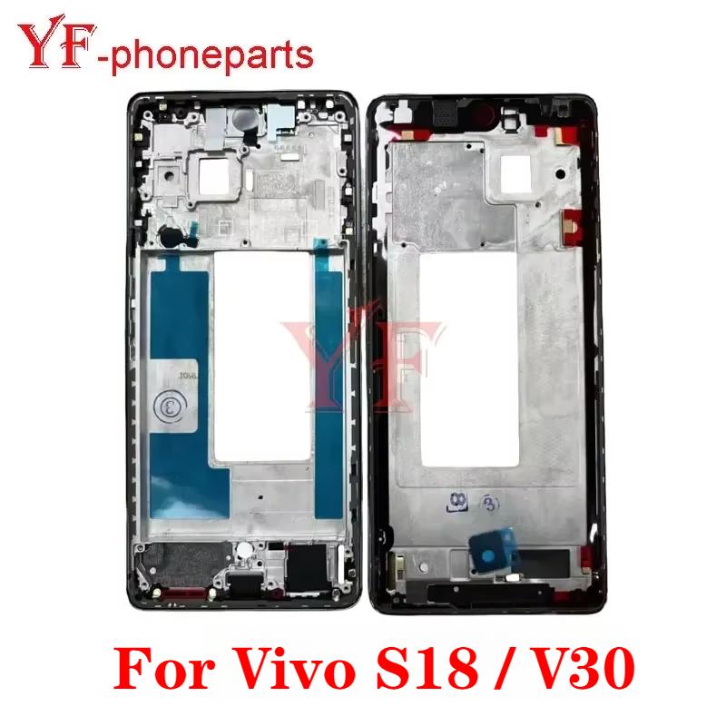 Best Quality Middle Frame For Vivo V30 V2318 / S18 V2323A LCD Front Frame Housing Bezel Repair Parts