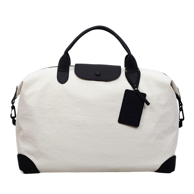 Duffel Bag Minimalist Color Block Travel Gym Weekend Bag Modern Functional Design белый