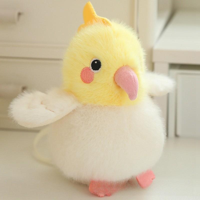 Parrot Crow Kingfisher Cute Bird Plush Toy Magnet Shoulder Play Home Decor Doll