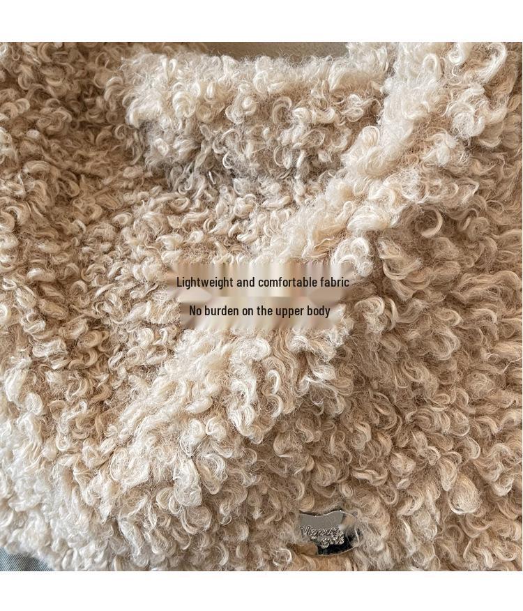 2025 Early Autumn Cute Plush Handbag and Crossbody Shoulder Bag