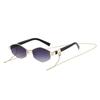 Vintage Diamond Frame Womens Sunglasses With Uv400 And Gradient Lenses For Travel And Parties