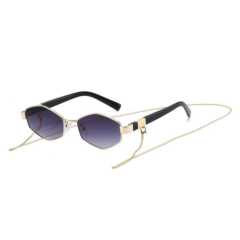 

Geometric Hexagon Sunglasses With Uv400 Protection For Street Fashion And Outdoor Activities GoldFrameGrayLens