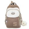 Schoolbag Casual Backpack Female Large Capacity Student School Bag Junior High School High School Student Versatile Elementary School Student Backpack
