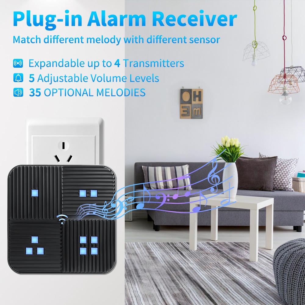 Wireless Driveway Alarm 800M Long Range PIR Motion Sensor Detector Indoor Garage Welcome Burglar Alarm Secure System