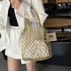 Hand-woven Bag Women 2025ins Wind Fishing Net Hollow Handbag Niche Travel Beach